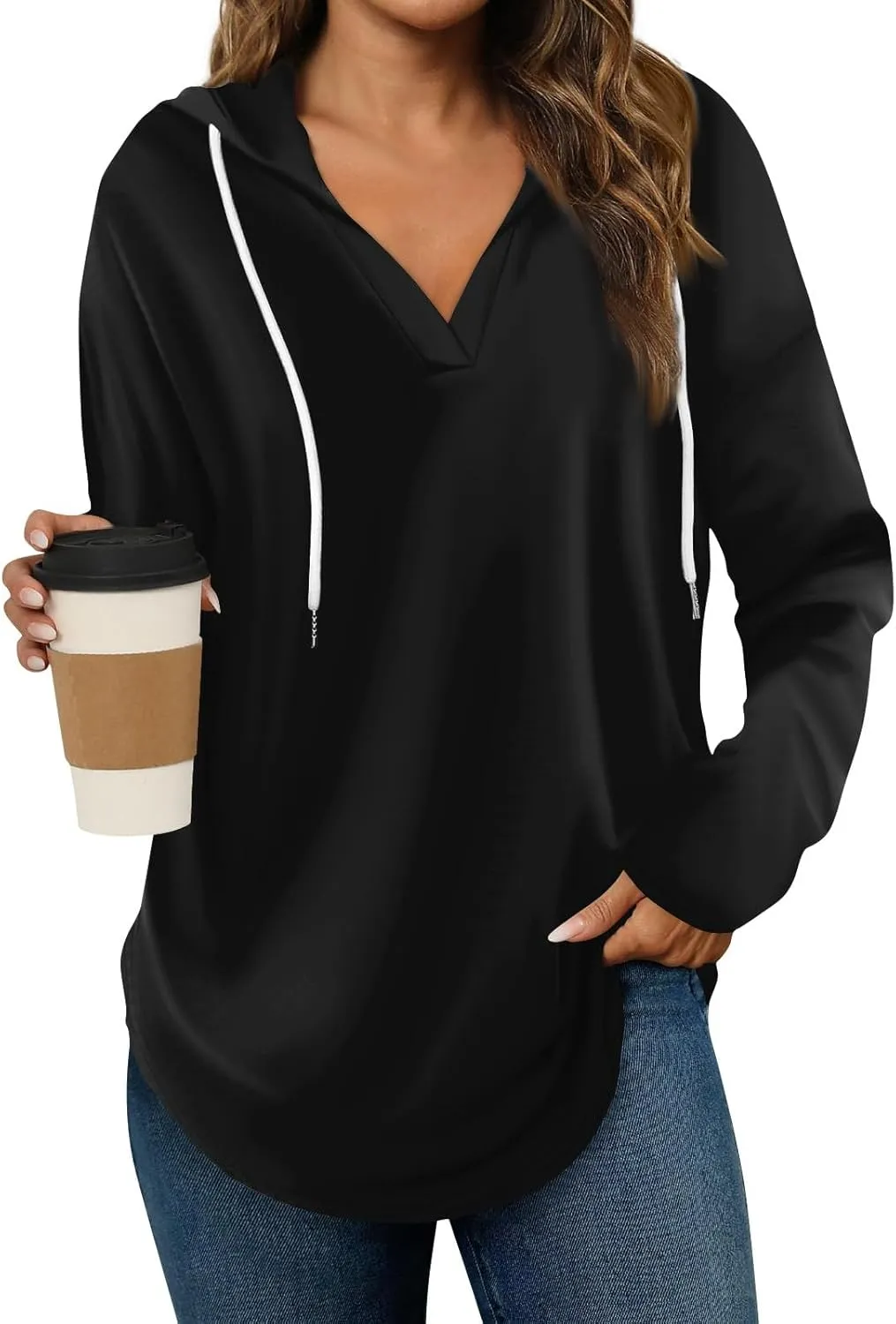 Hoodies for Women 2025 Pullover Oversized Sweatshirts Long SLeeve Shirts Loose Fit