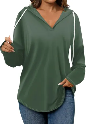 Hoodies for Women 2025 Pullover Oversized Sweatshirts Long SLeeve Shirts Loose Fit