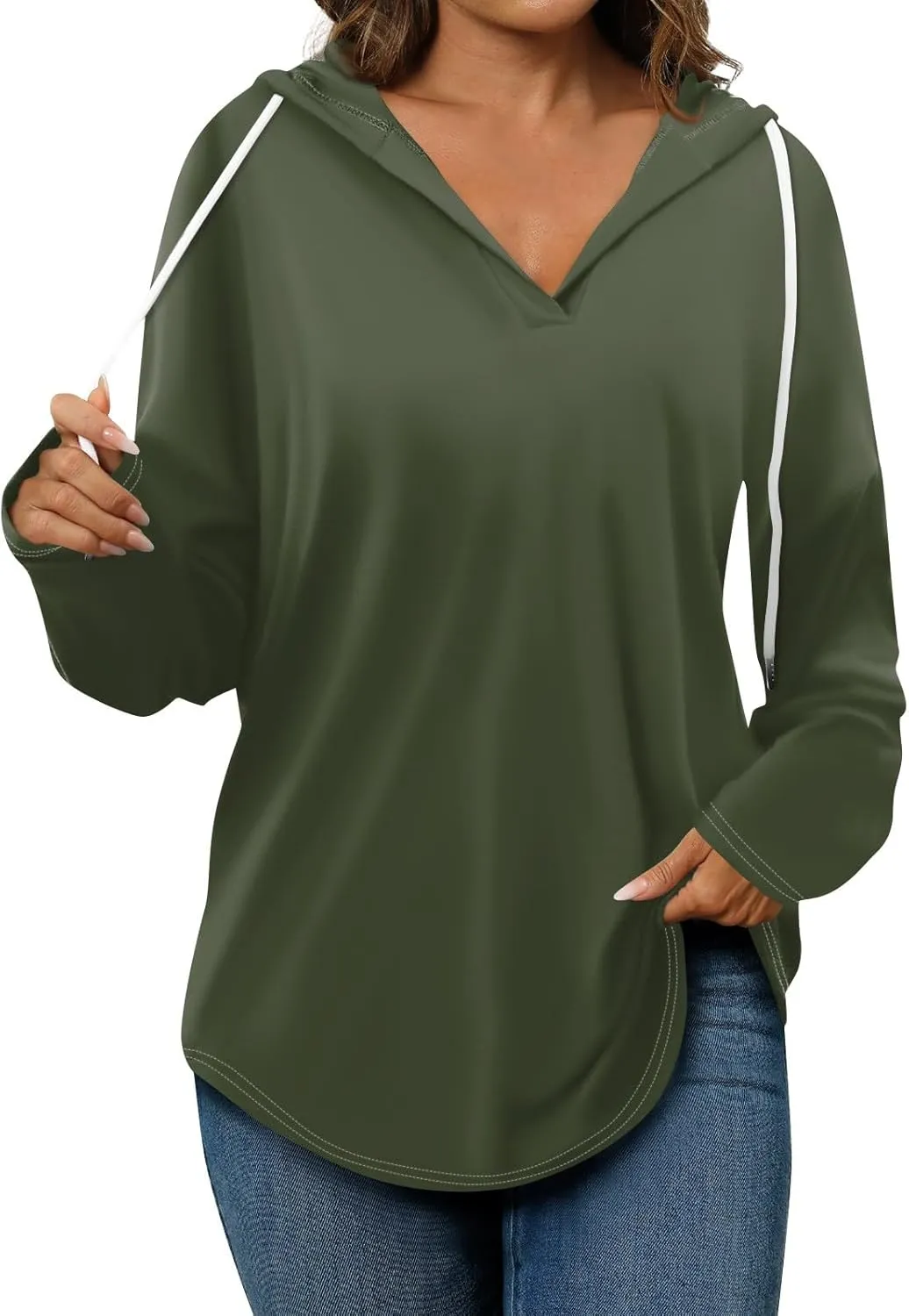 Hoodies for Women 2025 Pullover Oversized Sweatshirts Long SLeeve Shirts Loose Fit