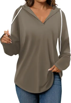 Hoodies for Women 2025 Pullover Oversized Sweatshirts Long SLeeve Shirts Loose Fit