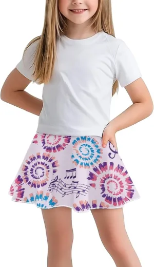 Kids 2 in 1 Skorts for Girls Tennis Athletic Skirts with Pockets 5-14 Years Casual High Waisted Comfy Skorts