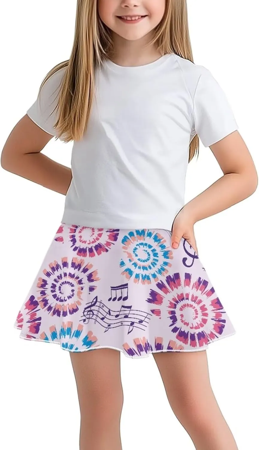 Kids 2 in 1 Skorts for Girls Tennis Athletic Skirts with Pockets 5-14 Years Casual High Waisted Comfy Skorts
