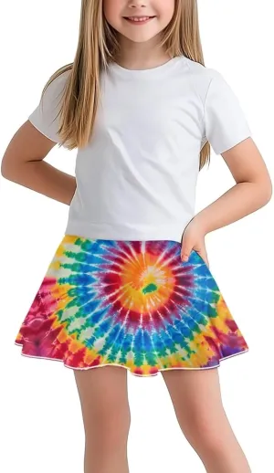 Kids 2 in 1 Skorts for Girls Tennis Athletic Skirts with Pockets 5-14 Years Casual High Waisted Comfy Skorts