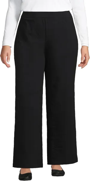 Lands' End Women's Starfish High Rise Wide Leg Pants