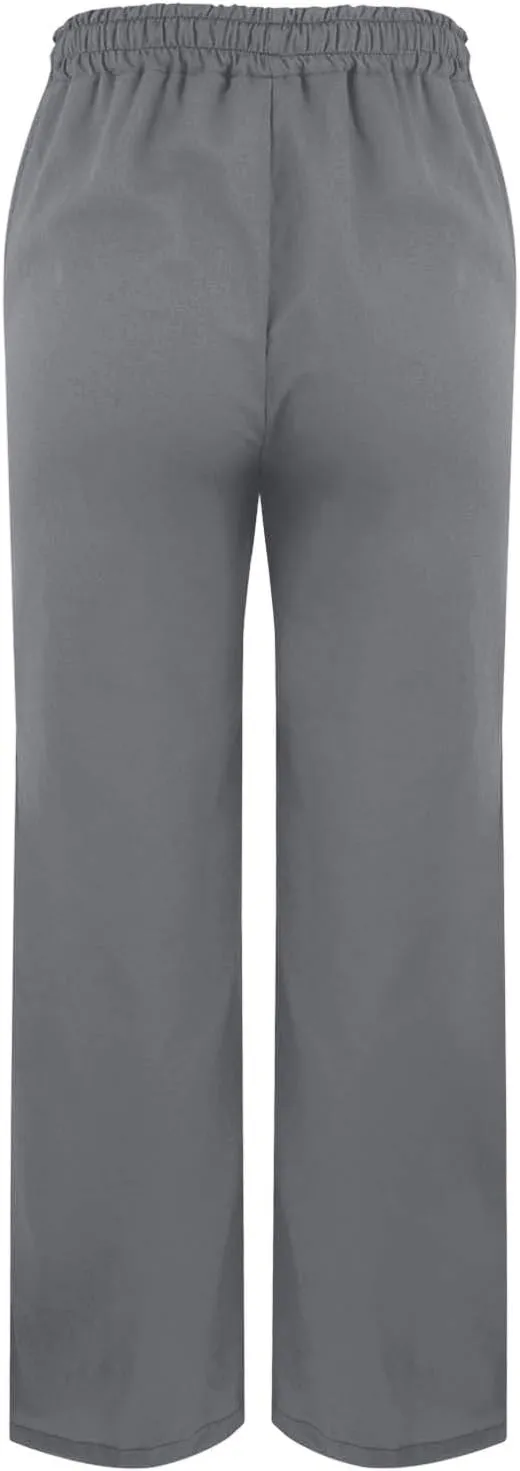Linen Pants Women High Waist Elastic Straight Leg Lounge Pant 2025 Summer Casual Loose Lightweight Beach Trousers