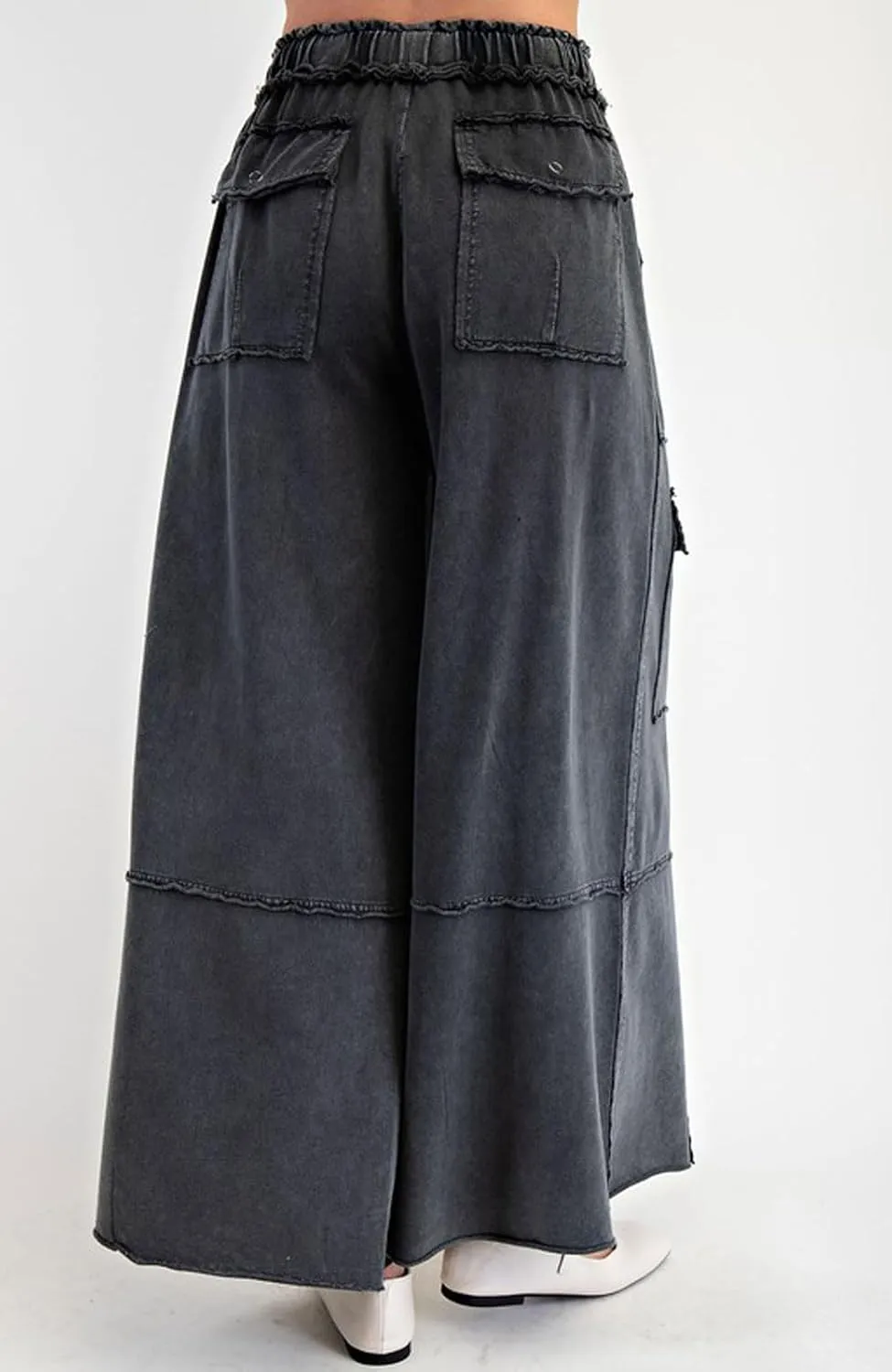 loveimgs Women 2025 Baggy High Waisted Wide Leg Cargo Pants Pockets Y2k Utility Pants Palazzo Sweatpants Slacks Trousers