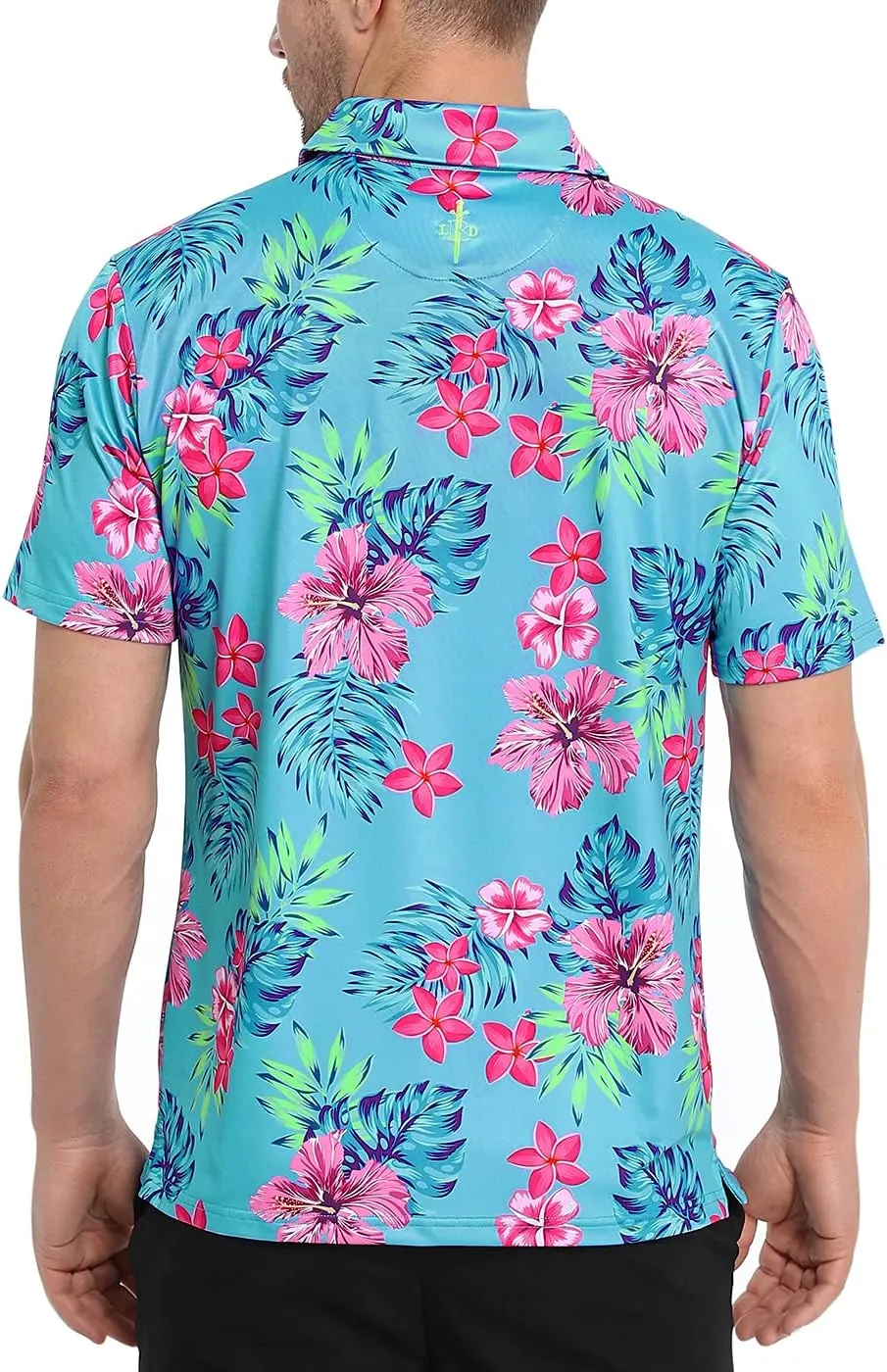 LRD Golf Shirts for Men UPF 50 Moisture Wicking Short Sleeve Polo Shirt