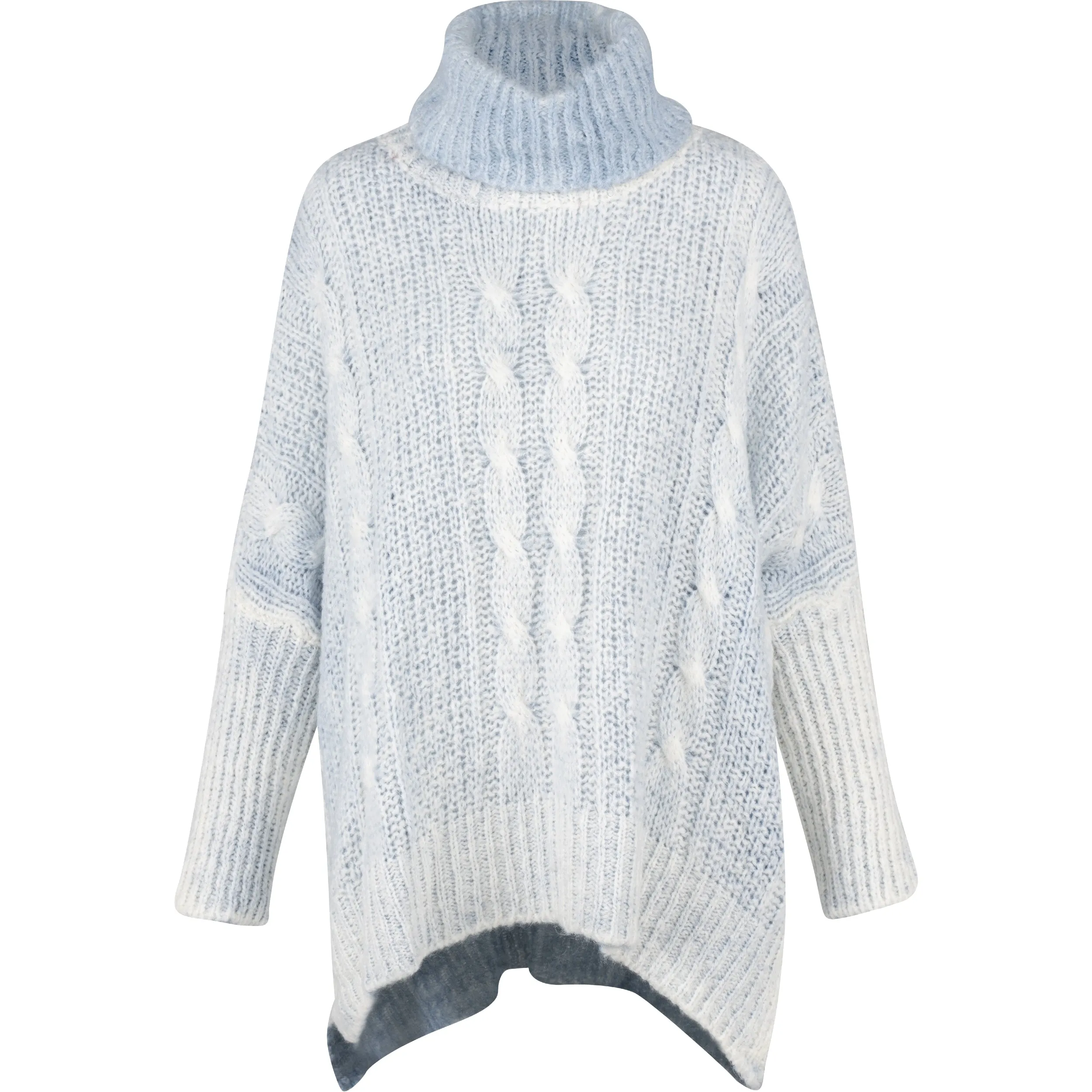 M Made in Italy – Oversized Turtle-Neck Sweater