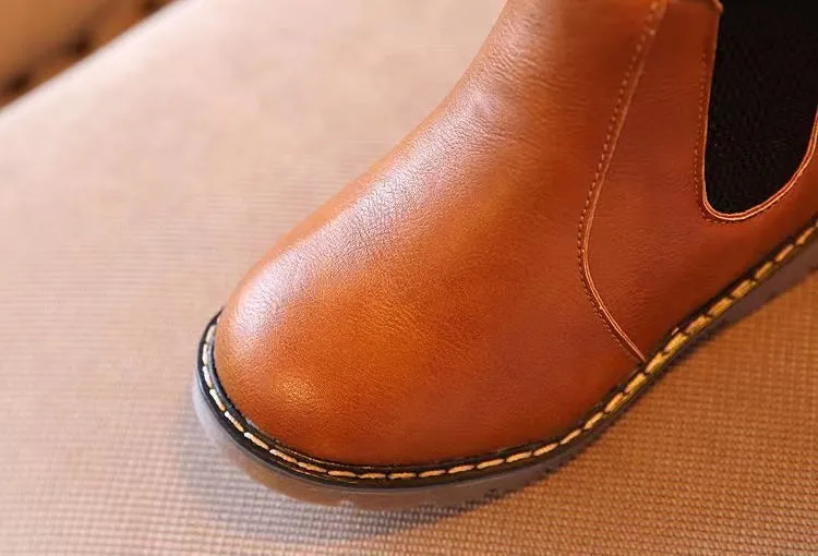 Mateo Vintage Zipper Plush Martin Boots