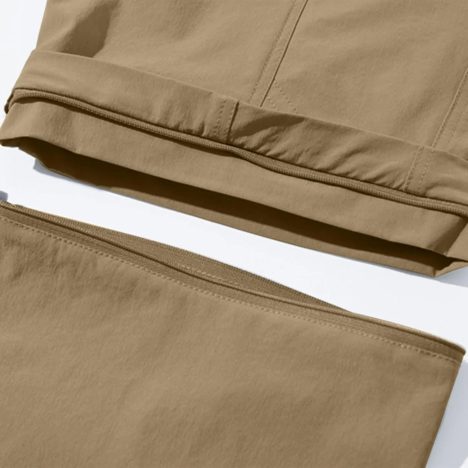 Men Cargo Pants Regular Fit Solid Quick Dry Zip Off Straight Legs Casual Multi Pockets Work Utility Loose Trouser