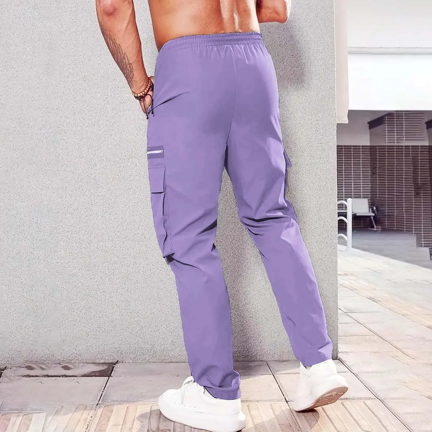 Men Joggers Mens Fashion Joggers Sports Pants Casual Cotton Cargo Pants Gym Sweatpants Trousers Mens Casual Cotton