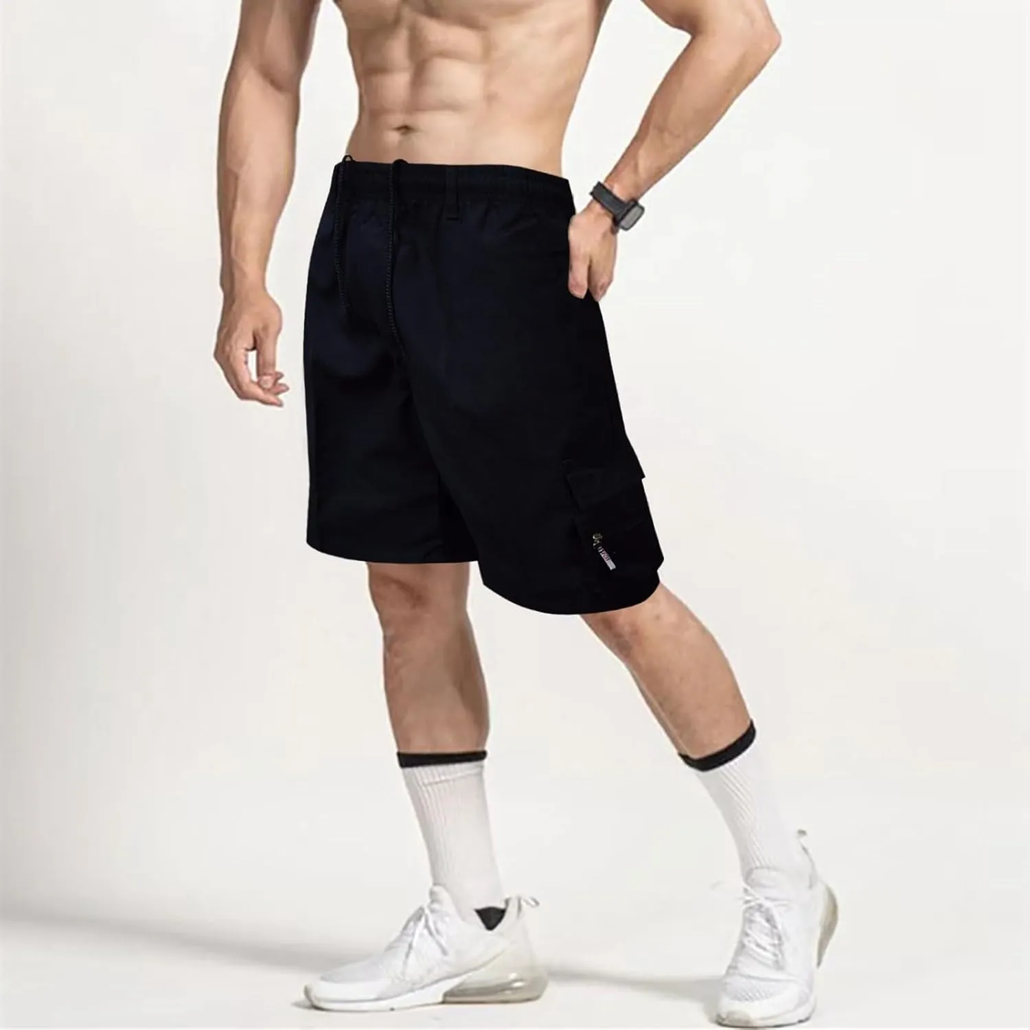 Men Jogging Bottoms Pants Casual Breathable Joggers Outdoor Sweatpants Elasticated Waist Cargo Pant