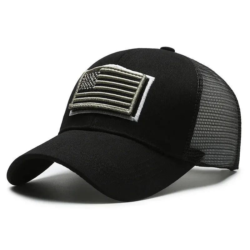 Men's American Flag Camouflage Baseball Cap
