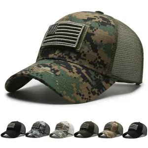 Men's American Flag Camouflage Baseball Cap