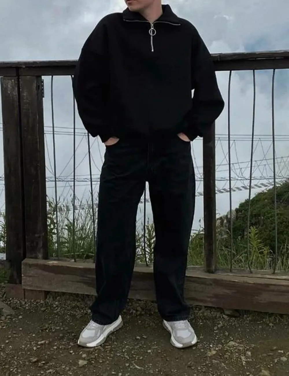 Men's Baggy Jeans Loose Fit Y2k Skater Denim Pants Casual Vintage Fashion Straight Leg Hip Hop Trousers