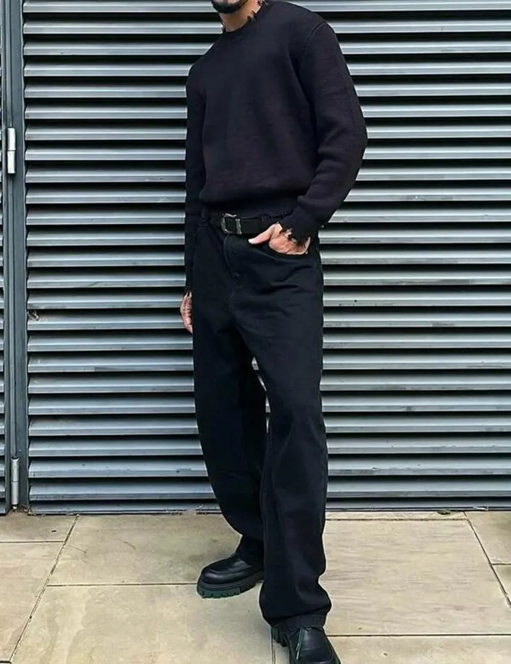 Men's Baggy Jeans Loose Fit Y2k Skater Denim Pants Casual Vintage Fashion Straight Leg Hip Hop Trousers