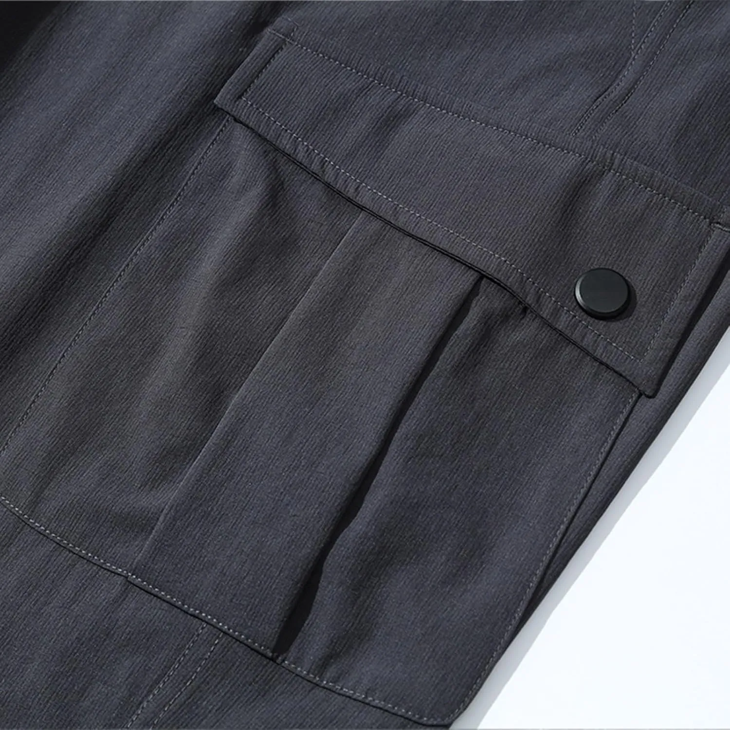 Mens Casual Joggers Pants Elastic Drawstring Tapered Cargo Hiking Pants Outdoor Track Sweatpants with Multi Pockets