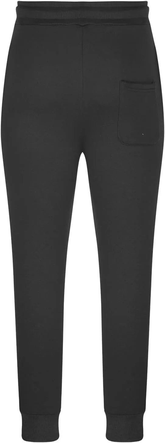 Mens Casual Pants Drawstring Elastic Waist Sports Sweatpants Cotton Solid Loose Trousers Classic-Fit Long Pant