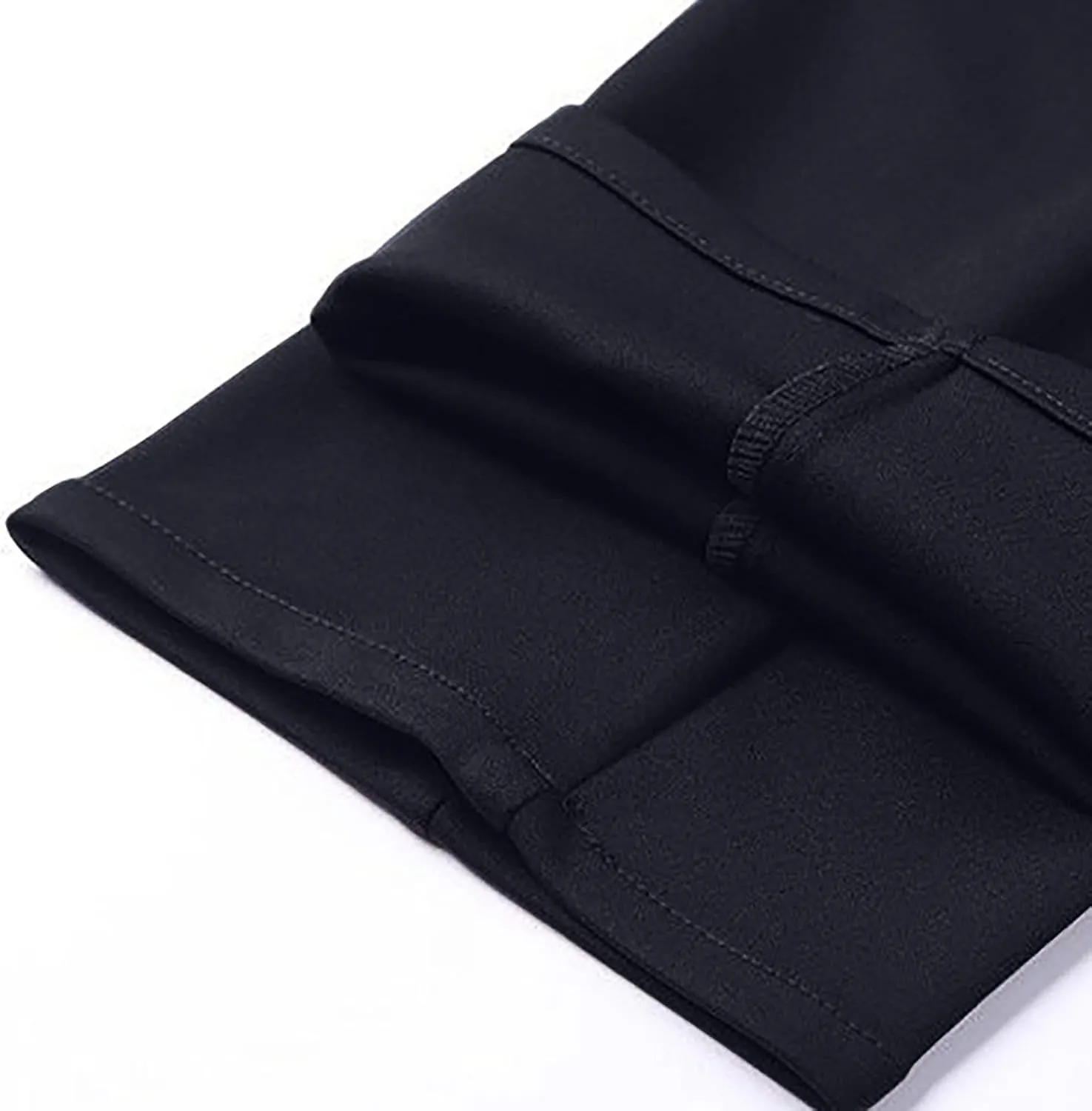 Mens Chinos Pants with Belt Slim Fit Casual Work Pants for Men with Pockets for Office and Daily Wear Slacks