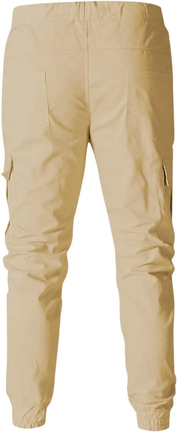 Men's Fashion Loose Handsome PocketJeans Pants Tooling Camouflage Pants M-4XL