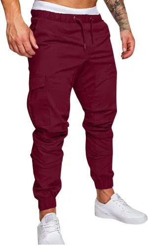 Men's Fashion Loose Handsome PocketJeans Pants Tooling Camouflage Pants M-4XL