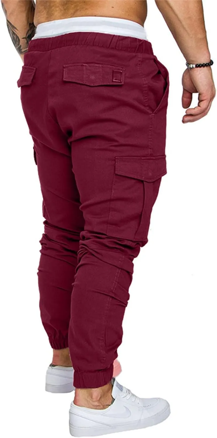 Men's Fashion Loose Handsome PocketJeans Pants Tooling Camouflage Pants M-4XL