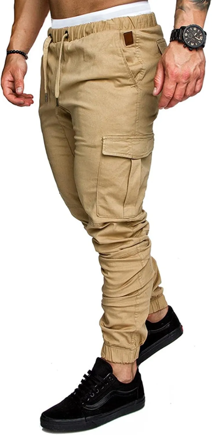 Men's Fashion Loose Handsome PocketJeans Pants Tooling Camouflage Pants M-4XL