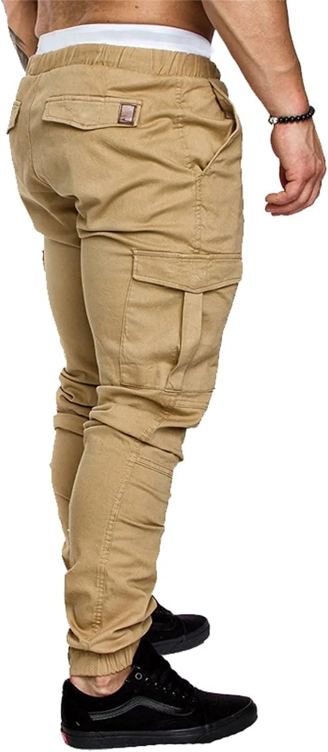 Men's Fashion Loose Handsome PocketJeans Pants Tooling Camouflage Pants M-4XL