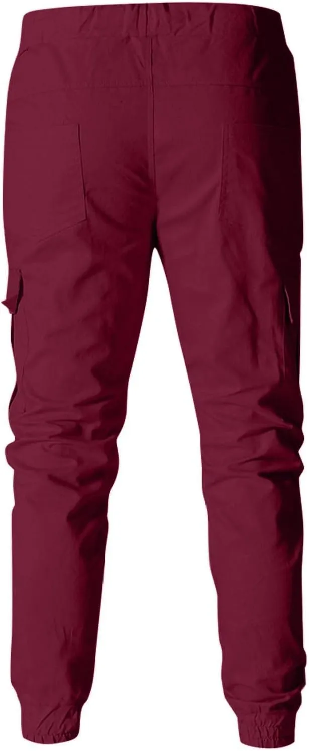 Men's Fashion Loose Handsome PocketJeans Pants Tooling Camouflage Pants M-4XL
