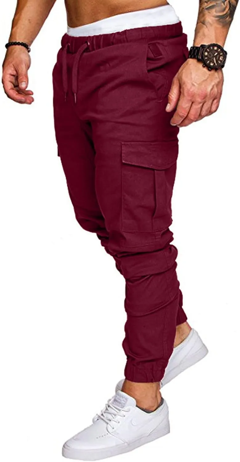 Men's Fashion Loose Handsome PocketJeans Pants Tooling Camouflage Pants M-4XL