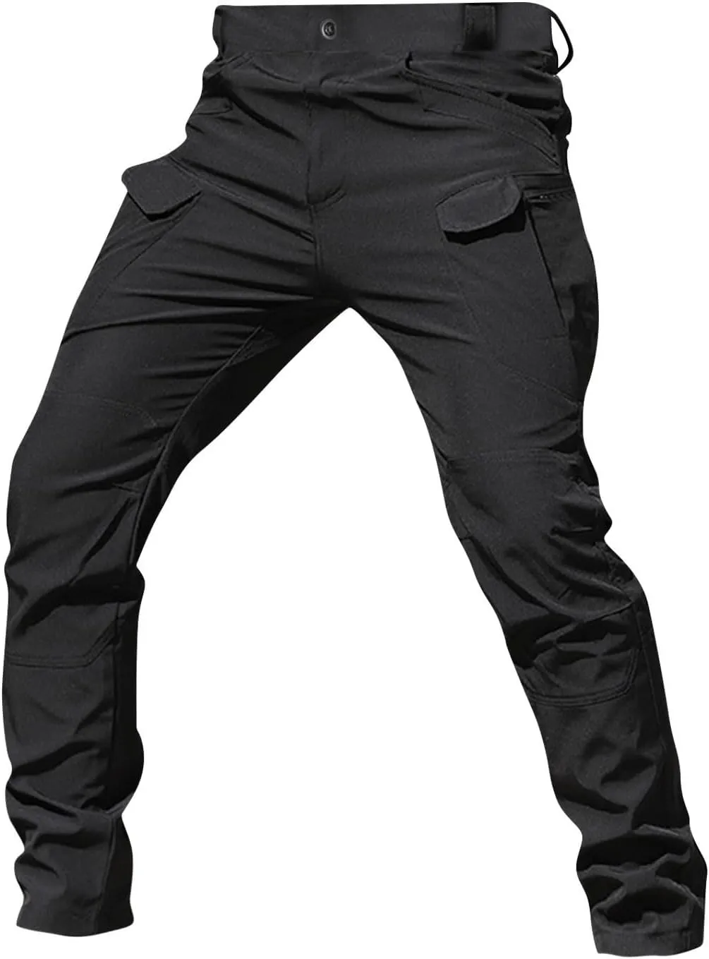 Mens Khaki Pants Slim Fit Ripstop Stretch Fashion Pants Big and Tall Tapered Fit Trousers Outdoor Pants with Pockets