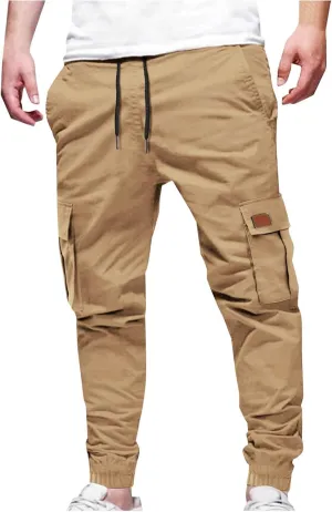 Men's Lightweight Hiking Pants Slim Fit Jogger Cargo Stretch Joggers Golf Work Pants for Men Travel Outdoor Pants