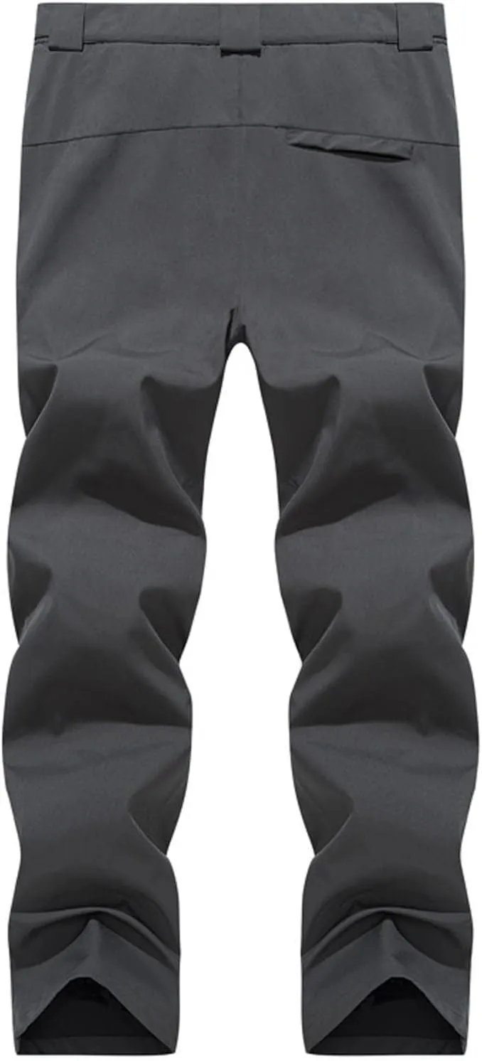 Mens Outdoor Hiking Assault Pants Casual Breathable Zip Off Solid Straight Legs Fashion Sweatpants Loose Trousers