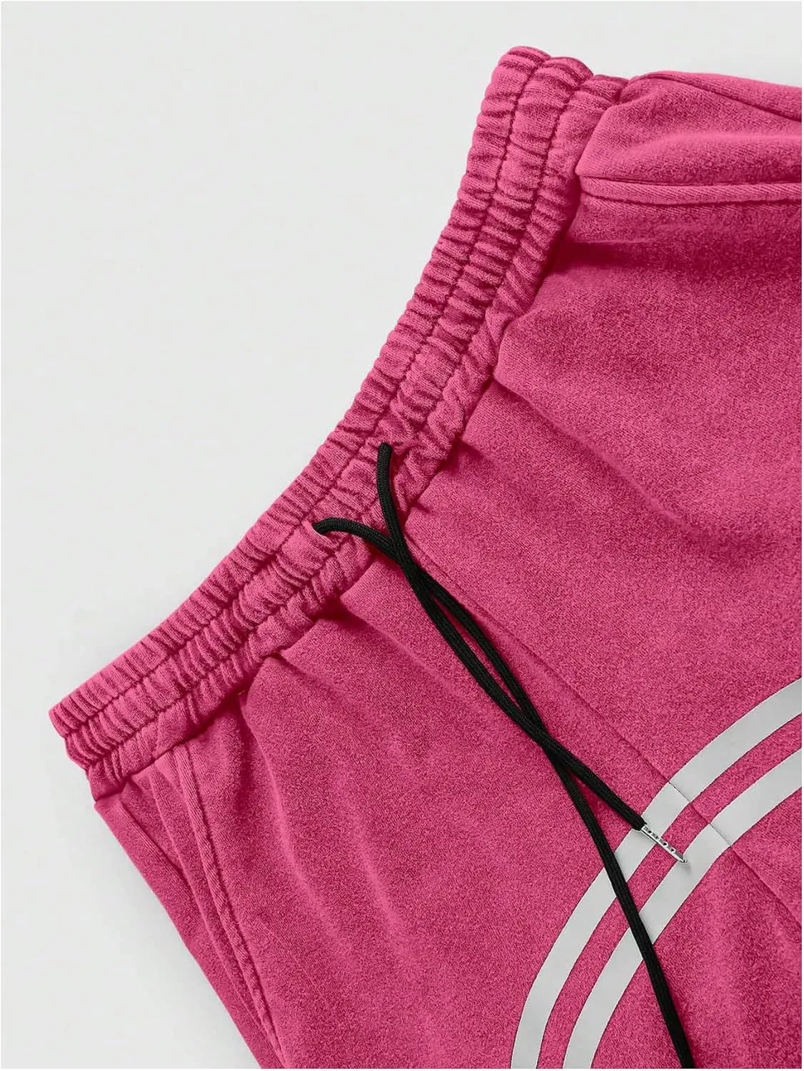 Men's Side Stripe Sweatpants Zipper Design Jogger Pants Drawstring Waist Wide Leg Trousers