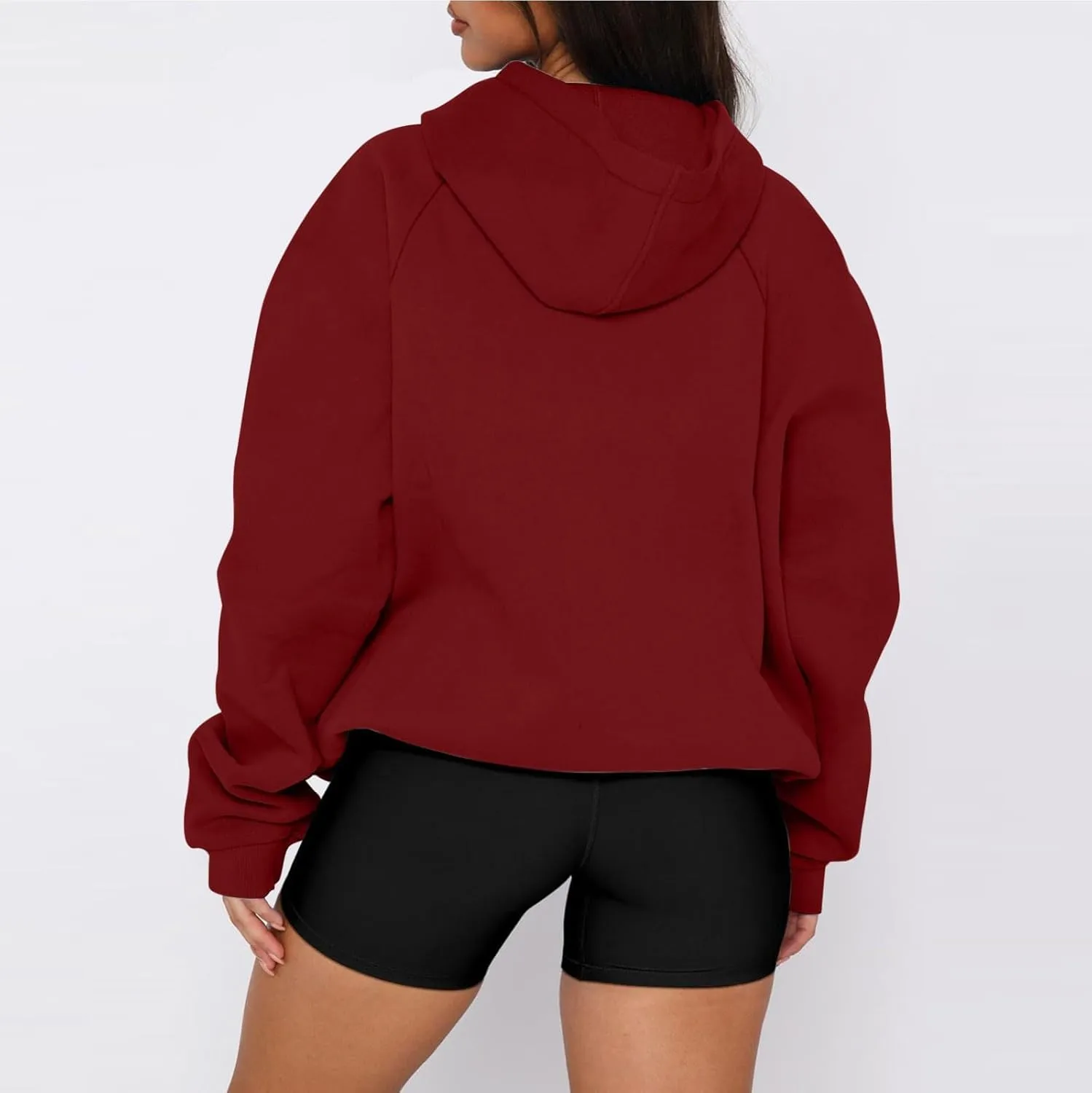 Oversized Hoodies for Women Fleece Hooded Sweatshirt Loose Fitting Tops Drawstring Long Sleeve Pullover with Pocket