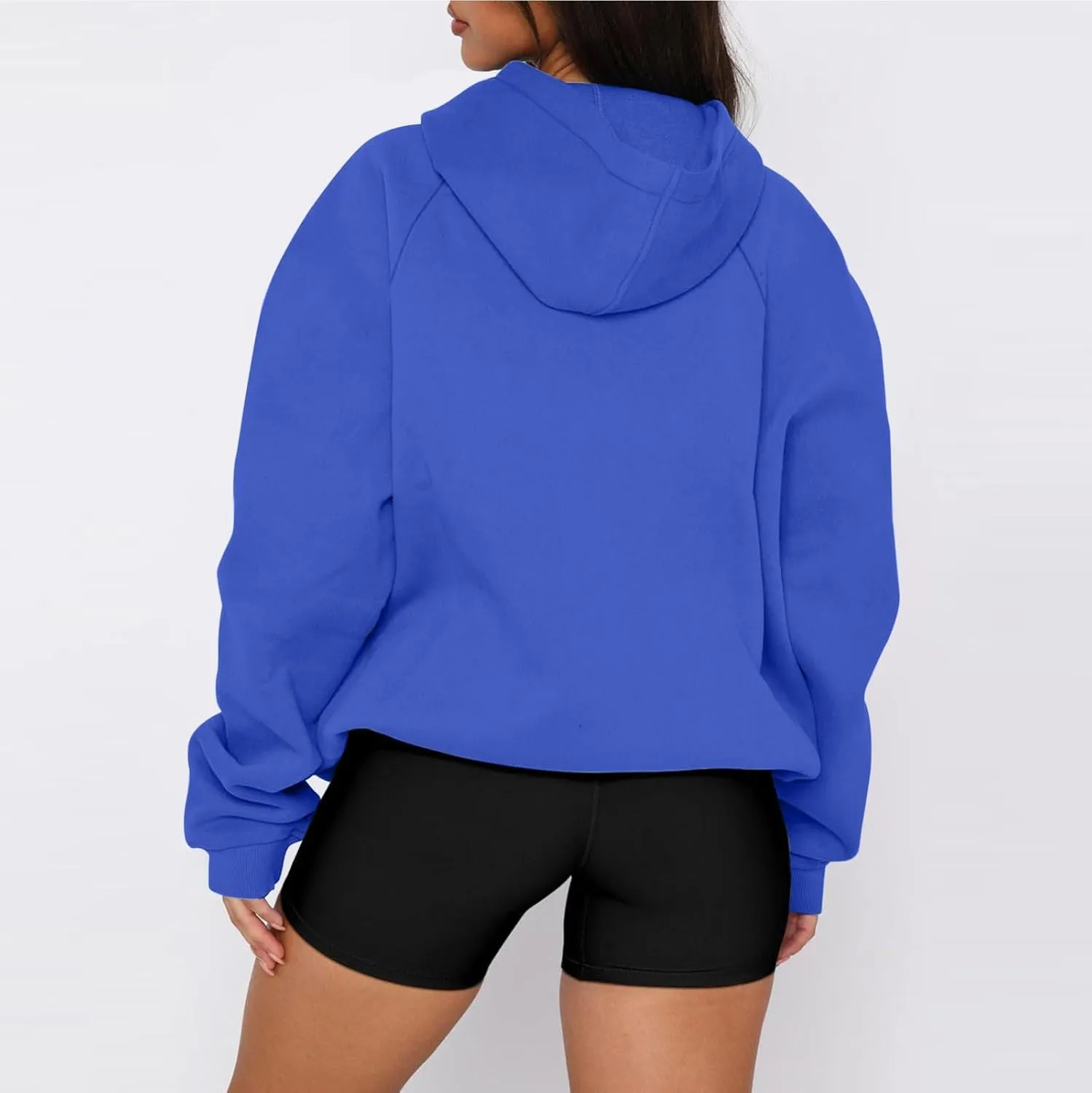 Oversized Hoodies for Women Fleece Hooded Sweatshirt Loose Fitting Tops Drawstring Long Sleeve Pullover with Pocket