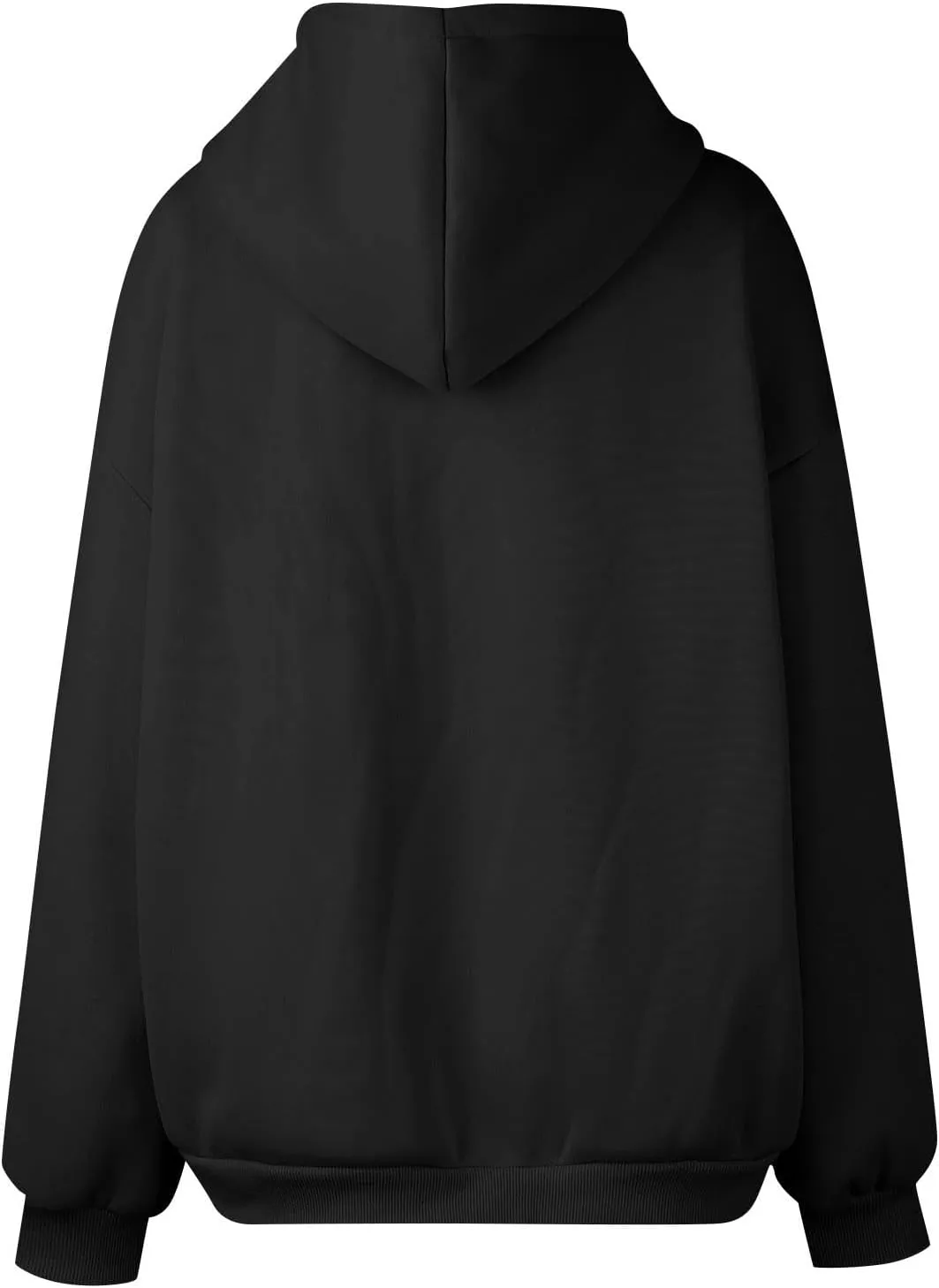 Oversized Sweatshirt for Women,Womens Casual Zip Up Hoodie Trendy Y2k Long Sleeve Jacket with Poickets