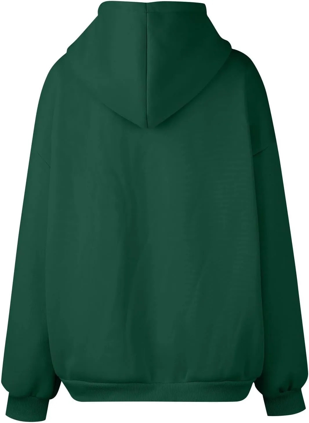 Oversized Sweatshirt for Women,Womens Casual Zip Up Hoodie Trendy Y2k Long Sleeve Jacket with Poickets
