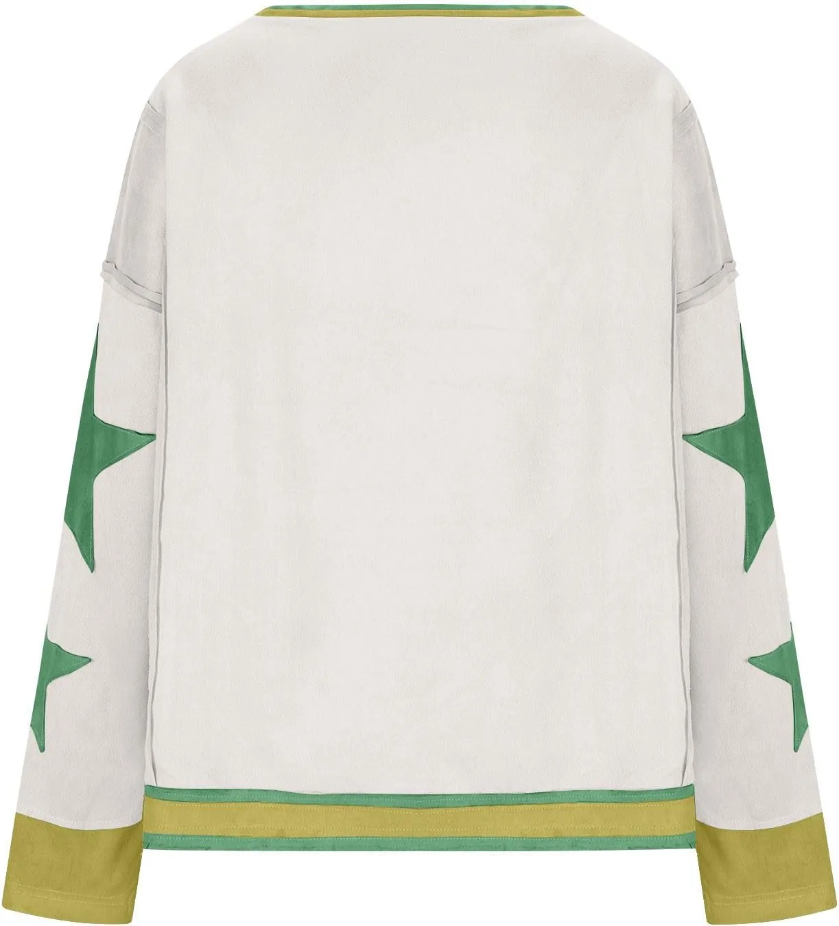 Oversized Sweatshirts For Women Crewneck Long Sleeve Casual Pullover Color Block Hoodie Tops Y2K Fall Clothes