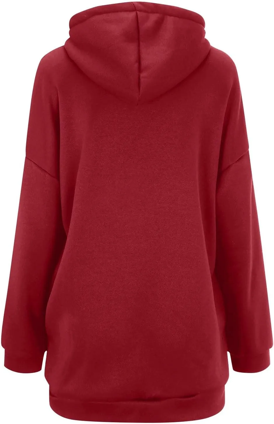 Oversized Zip Up Hoodies for Women Plus Size Long Fleece Jacket Casual Long Sleeve Cute Sweatshirts with Pockets