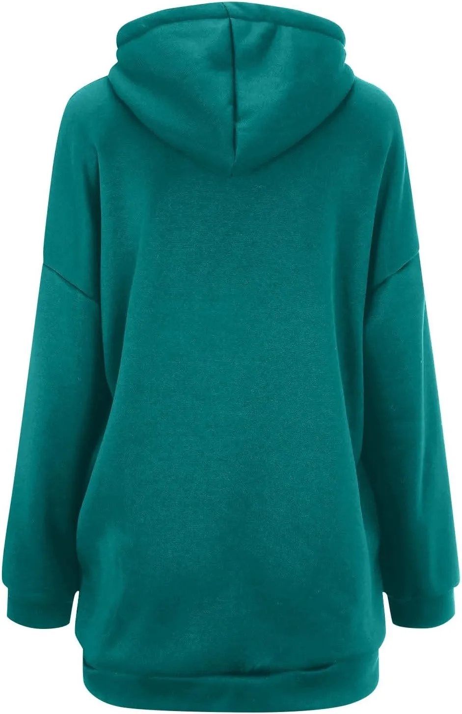 Oversized Zip Up Hoodies for Women Plus Size Long Sleeve Hooded Sweatshirt Casual Fall Long Fleece Jacket with Pockets