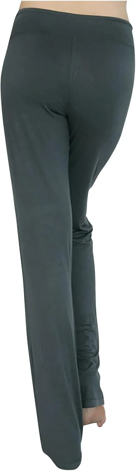 Ruziyoog Flared Yoga Pants for Women High Waist Stretchy Loose Casual Trousers Wide Leg Lounge Joggers Sweatpants