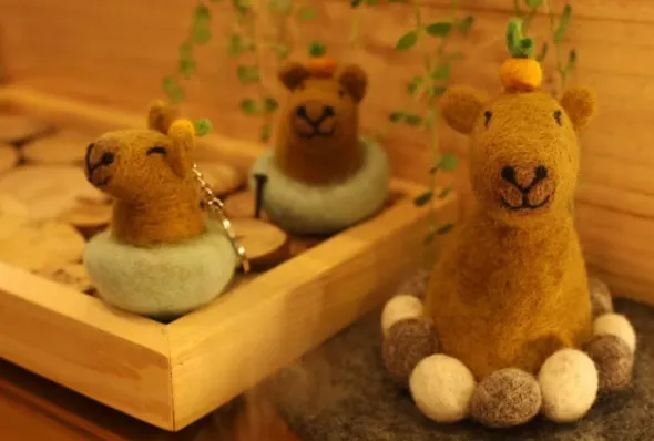 Sheep Mountain: Wool Felt Doll Capybara