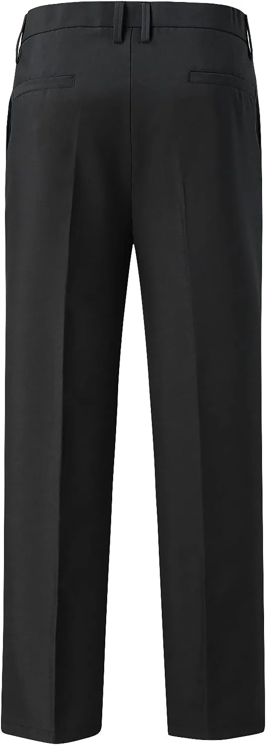 Suit Pants for Men's,Slim Fit Zipper Button Chino Work Suit Pants Business Straight Leg Skinny Suit Trousers