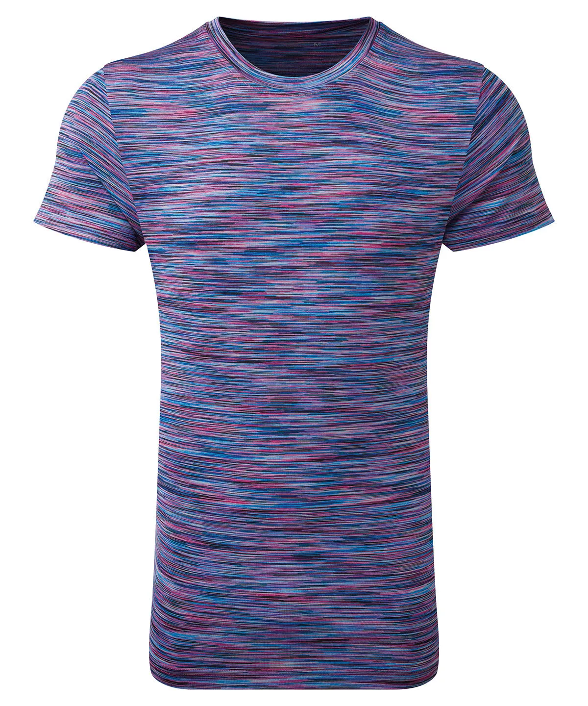 TriDri® space dye performance t-shirt | Pink/Blue