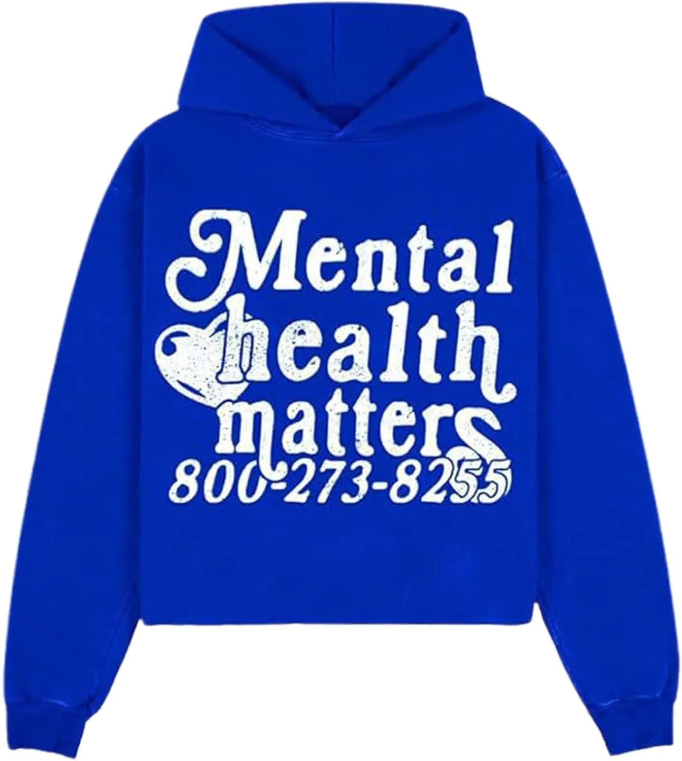Unisex Y2k Grunge Hoodies Mental Health Print Casual Streetwear Hoodies Gothic Retro Y2k Harajuku Women Men Hoodies