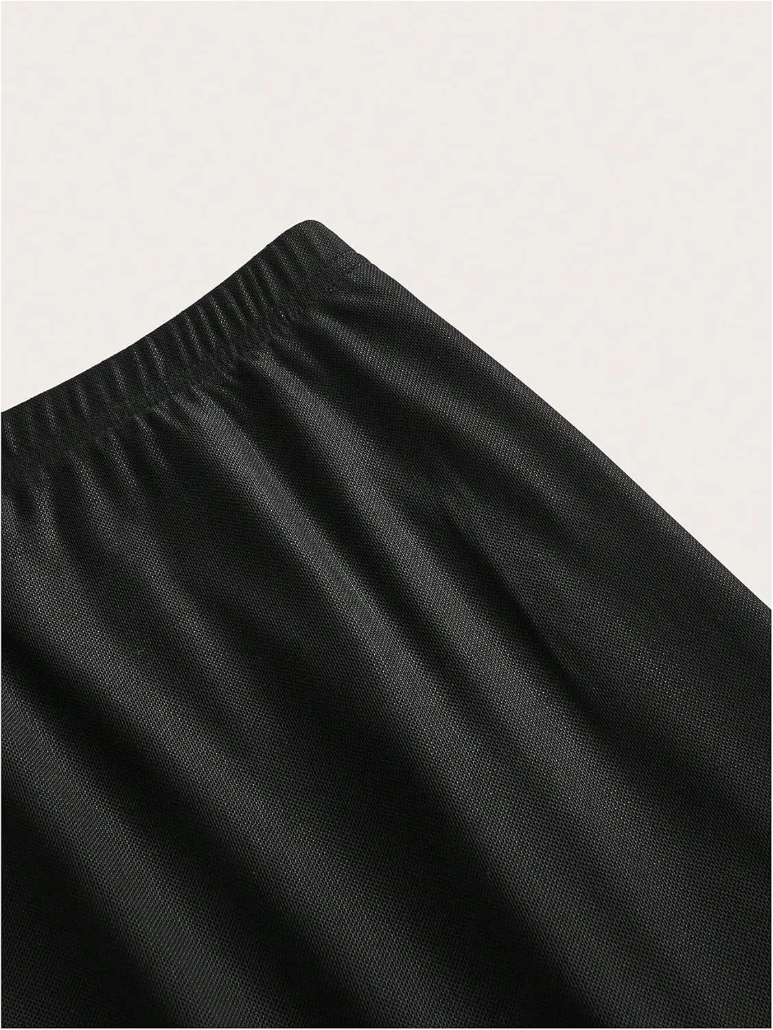 Verdusa Women's Plus Size High Waisted Maxi Skirt Casual Mesh Layered Long Bodycon Skirts