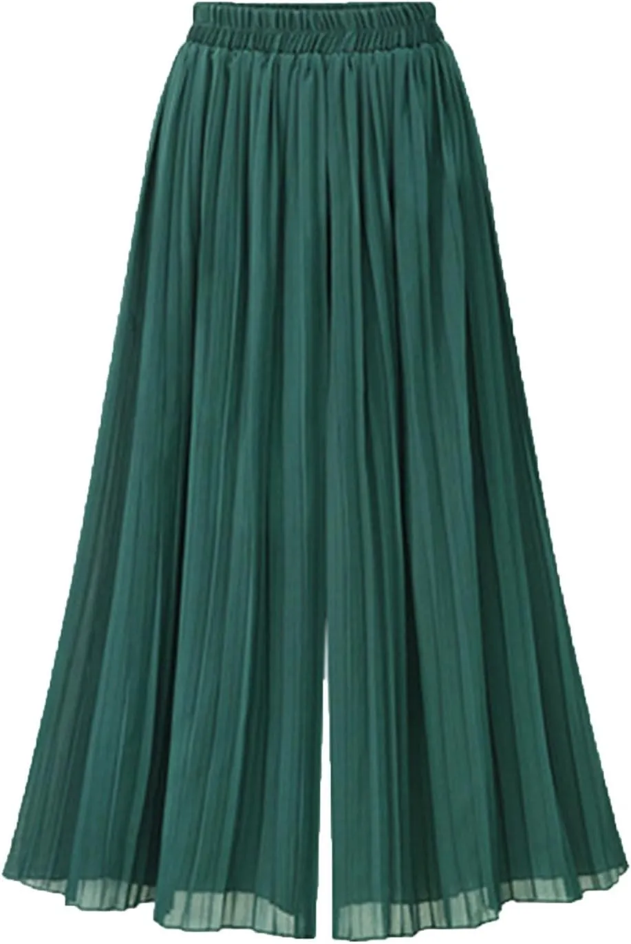 Wide Leg Chiffon Pants for Women High Waist Palazzo Trousers Business Casual Slacks Lounge Harem Trouser with Pocket