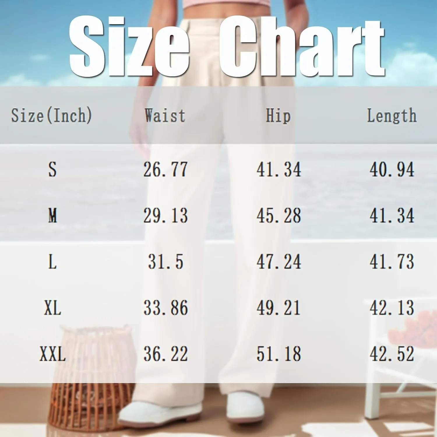 Women Linen Pants Summer Wide Leg Dress Pants High Waisted Button Down Work Pant Boho Palazzo Pant with Pockets