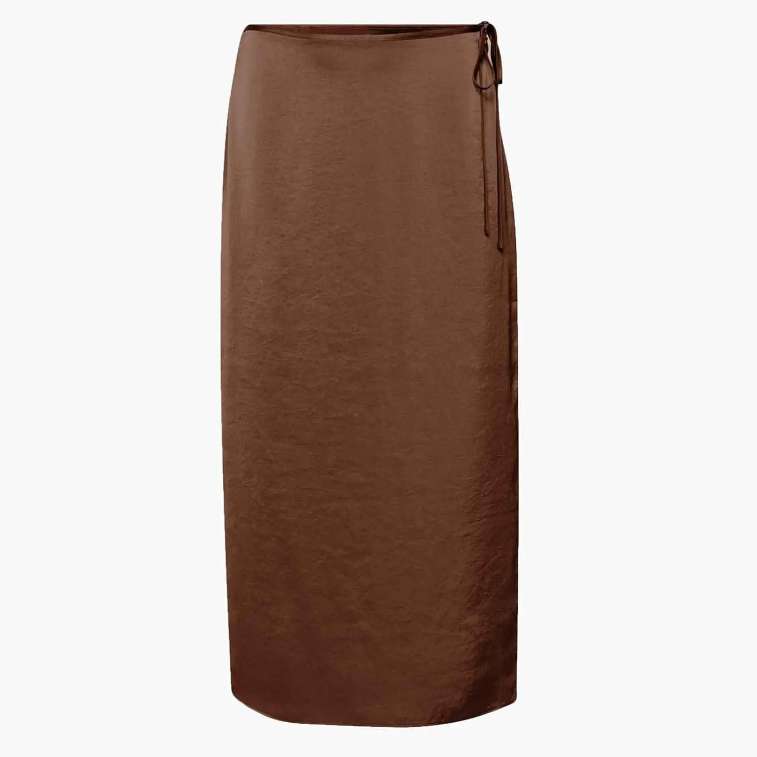 Women Split Slit Thigh Long Skirts High Waisted Midi Skirts Tie Up Solid Casual Sexy Elegant Soft Skirt 2025